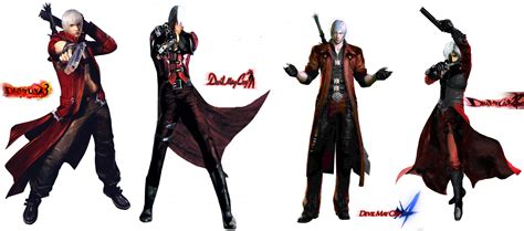 Evolution of Dante from Devil May Cry series .